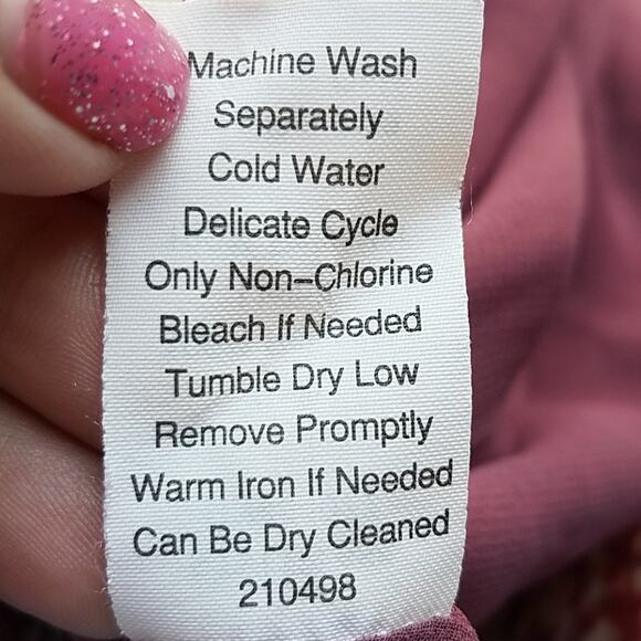 CAbi | Maroon Tank Top Geometric Print Small - Picture 7 of 7